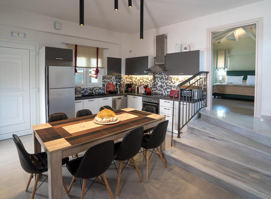 kitchen aelia villa by kardous skopelos greece