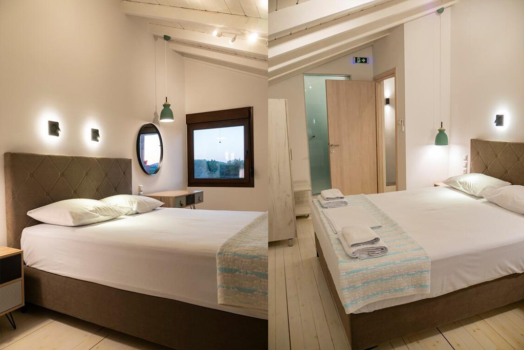 villa amaryllis xenios dias apartment first floor bedrom with private bathroom kardous skopelos lux family villas greece