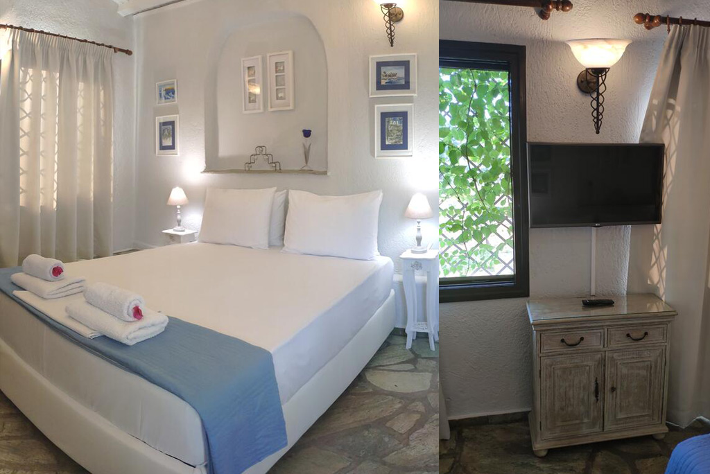 villa pine trees junior bedroom details kardous skopelos travel greece