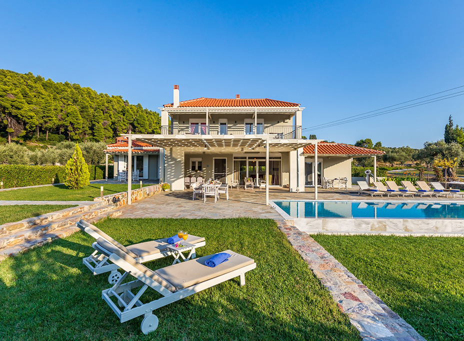 skopelos villa aelia with private pool big apartments for vacations